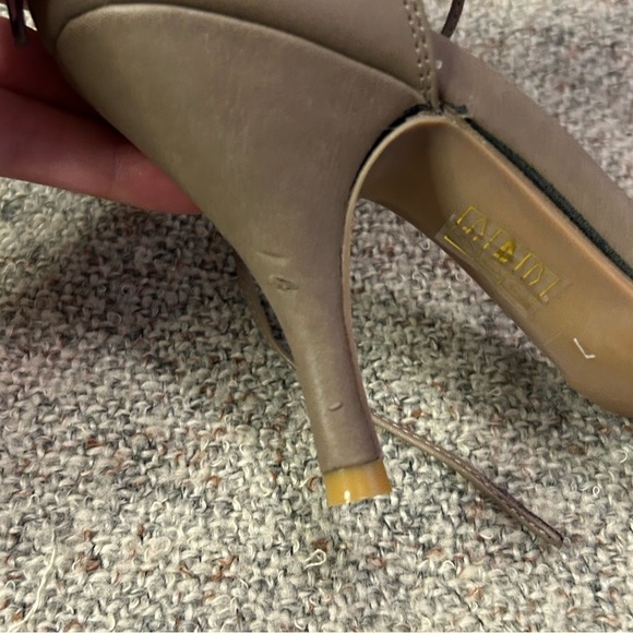 Jeffrey Campbell Picabo Taupe Stiletto Lace Up Heel - Picture 4 of 9